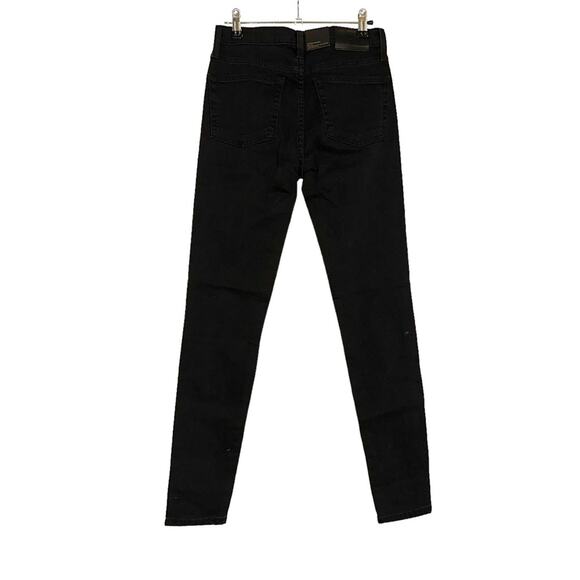 NWT Frye Addie Mid Rise Black Skinny Jeans 26 - Picture 4 of 9